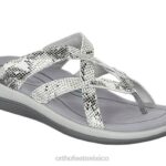 mx Orthofeet mujer clio sandalias serpiente blanca 8J2628