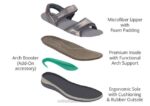 mx Orthofeet mujer correa bidireccional malibu sandalias estaño 8J2617 - Image 6
