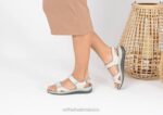 mx Orthofeet mujer correa bidireccional malibu sandalias hueso 8J2618 - Image 2