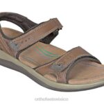 mx Orthofeet mujer correa bidireccional malibu sandalias marrón 8J2619