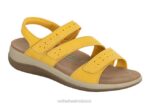 mx Orthofeet mujer correa bidireccional naxos sandalias amarillo 8J2613