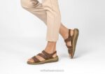 mx Orthofeet mujer correa bidireccional naxos sandalias marrón 8J2614 - Image 2