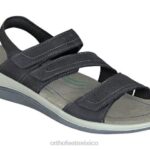 mx Orthofeet mujer correa bidireccional naxos sandalias negro 8J2615