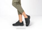 mx Orthofeet mujer encaje coral sin anudar zapatillas encaje coral sin anudar negro 8J2650 - Image 2