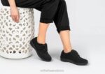 mx Orthofeet mujer estiramiento wichita zapatos casuales negro 8J2693 - Image 2