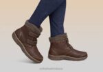 mx Orthofeet mujer florencia impermeable botas marrón 8J2680 - Image 2