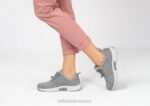 mx Orthofeet mujer francis sin corbata zapatillas gris 8J2656 - Image 2