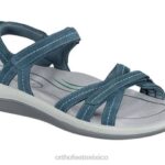 mx Orthofeet mujer hidra sandalias azul 8J265