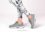 mx Orthofeet mujer lana de coral zapatillas gris 8J2651 - Image 2