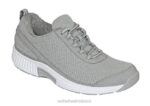 mx Orthofeet mujer lana de coral zapatillas gris 8J2651