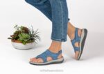 mx Orthofeet mujer Lira sandalias azul 8J2631 - Image 2