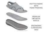 mx Orthofeet mujer Lira sandalias gris 8J2632 - Image 5