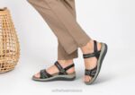 mx Orthofeet mujer Paloma sandalias negro 8J2612 - Image 2
