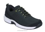 mx Orthofeet mujer punto coralino elástico zapatillas negro 8J2649