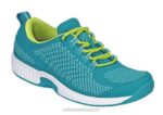 mx Orthofeet mujer punto coralino elástico zapatillas turquesa 8J2648