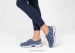 mx Orthofeet mujer punto elástico laguna sandalias azul 8J2638 - Image 2