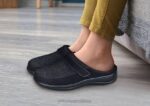 mx Orthofeet mujer punto elástico louise zapatillas negro 8J26117 - Image 2