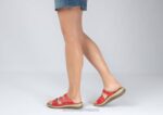 mx Orthofeet mujer Sáhara sandalias rojo 8J2623 - Image 2