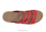 mx Orthofeet mujer Sáhara sandalias rojo 8J2623 - Image 3