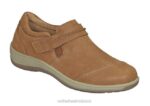mx Orthofeet mujer solero zapatos casuales camello 8J2698