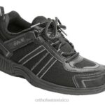 mx Orthofeet mujer tahoe sin corbata zapatillas negro 8J2666
