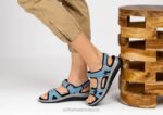 mx Orthofeet mujer Venecia sandalias azul 8J263 - Image 2