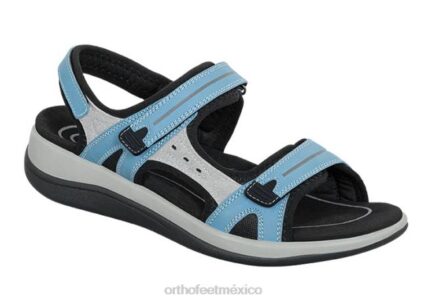 mx Orthofeet mujer Venecia sandalias azul 8J263