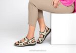 mx Orthofeet mujer Venecia sandalias hueso 8J264 - Image 2
